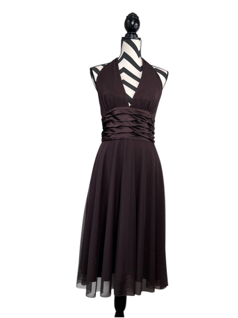 NWT Fairy Grunge Witchy Whimsigoth Y2K Sheer Mesh Halter Dress Sz 8
